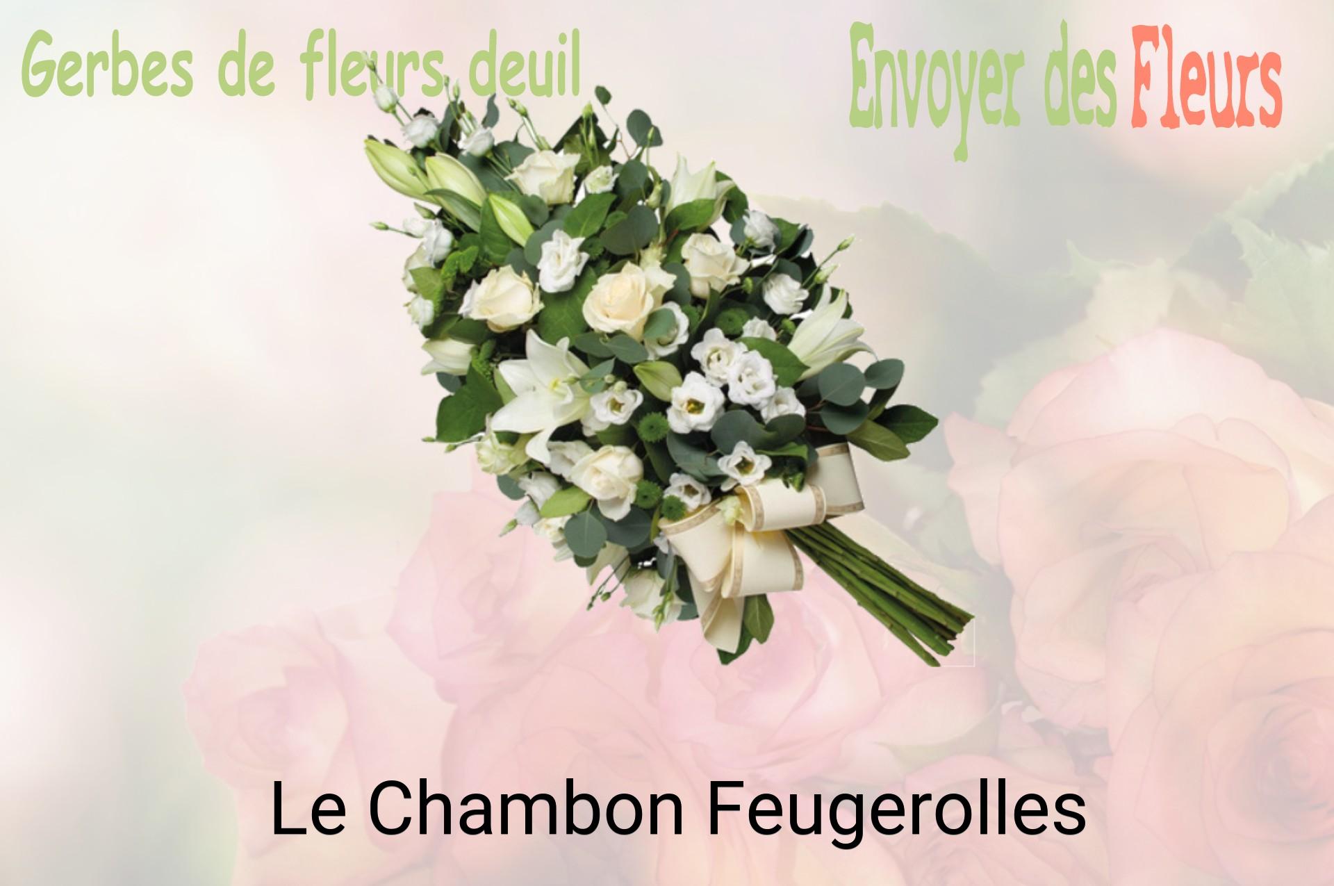 Gerbe de fleurs de deuil livrée à Le Chambon-Feugerolles